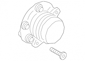 Hub rear left Lincoln MKX 16- FWD