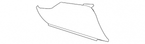 Ford Mustang mk6 15-23 right lower front panel trim, black