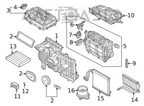 Ford Escape MK4 20-24 Heater Radiator