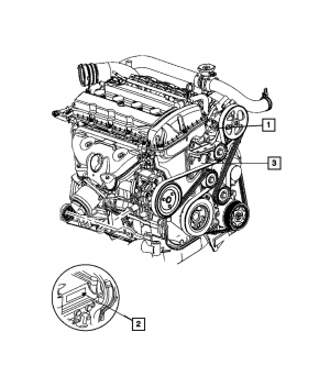 Engine Dodge Journey 11- 2.4 ED3 82k, compression 12-12-12-12, small scuffs, broken dipstick