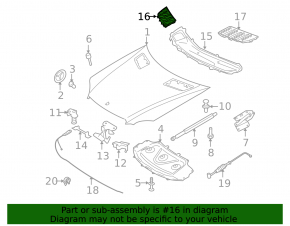 Hood grille trim right Mercedes X164 GL