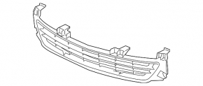 Lower grille front bumper Chevrolet Malibu 14-15 rest