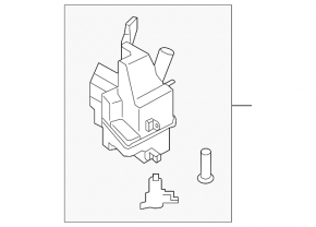 Washer reservoir Infiniti QX50 19 - without motor, without neck and sensor, broken mount
