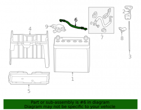 Negative battery terminal for Honda Accord 13-17