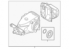 Rear differential gearbox BMW 3 F30 17-18 2.81