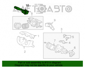 Left steering column switch for Honda Civic 4D 06-09