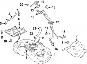 Subaru Forester 25-26 Fuel Filler Neck