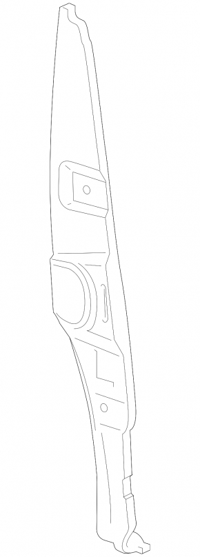 Wing seal door-wing right Chevrolet Bolt 17-