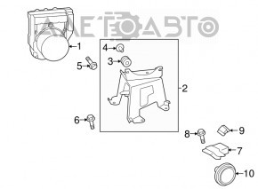 ABS unit bracket Toyota Highlander 14-16