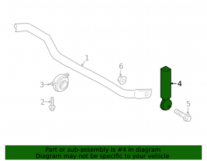 Rear right stabilizer link Audi A6 C8 19-