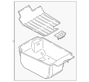 Box pocket center console in the armrest BMW 7 G11 G12 16-22