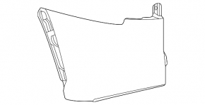 Bare right rear bumper for Lexus LX 22-26