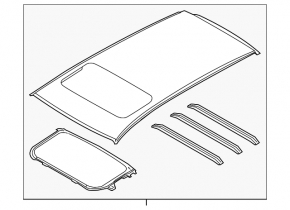 Metal roof Subaru Outback 20-23 under the hatch