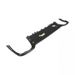 Rear bumper trim lower Jeep Cherokee KL 15-18 for 2 pipes silver type 2