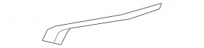 Front bumper molding, chrome, upper right, Mitsubishi Outlander Sport ASX 20-26
