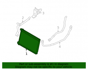 BMW 1 E82 08-13 Heater Radiator