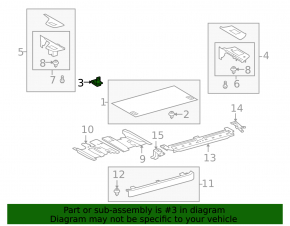Roof Rack Hook RX350 RX450h 16-22 Black with Chrome