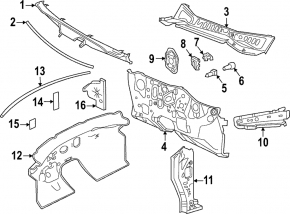 Windscreen wiper seal Infiniti QX50 19-20