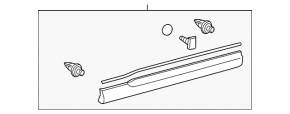 Lower front right door trim for Toyota Highlander 2010