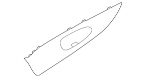 Door trim panel (cards) rear left Nissan Rogue 14-20 graphite