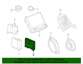 HD Human Machine Interface HMI Module Buick Encore 13-19