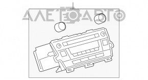 Monitor, display, navigation Toyota Prius 30 12-15