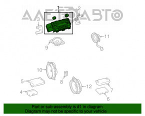 Monitor, display, navigation Toyota Prius 30 12-15
