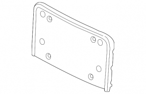 Front bumper plate for Audi A4 B8 08-16