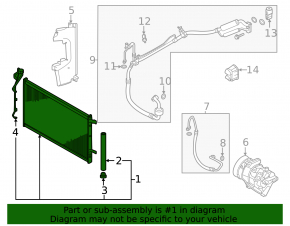 Kia K5 21-24 1.6T Air Conditioning Radiator Condenser