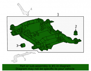 Front subframe Mercedes W167 GLE 350 20-26 RWD