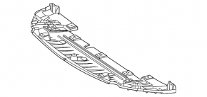 The front bumper guard of the Mercedes H247 GLA 20-23 is pressed and worn.