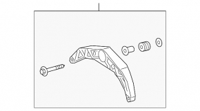 Mercedes C-class W205 19-21 upper intercooler bracket
