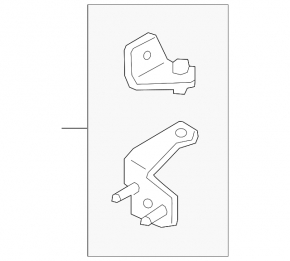 Door hinge upper rear left Ford Escape MK4 20-24