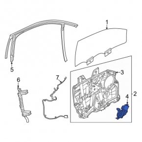 Front Right Window Motor Ford Mustang Mach-E 21-23