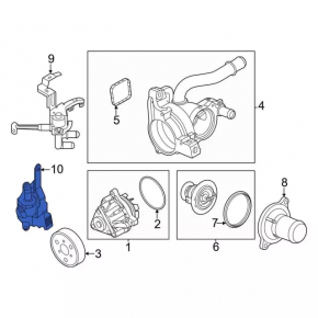 Lincoln Corsair 20-26 Coolant Pump
