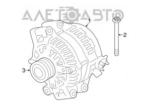 Generator BMW X3 G01 20-24 2.0T 250A 2.0T, 3.0T