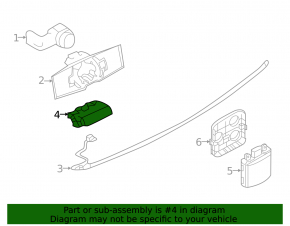 Foot operated trunk opening sensor Infiniti QX50 19-20 with bracket