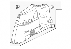 Arch trim left VW Atlas 18-23