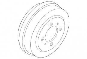 Rear left brake disc Nissan Versa 1.8 10-12