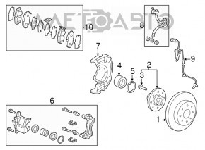 Brake Disc Cover Front Left Honda CRZ 11-15