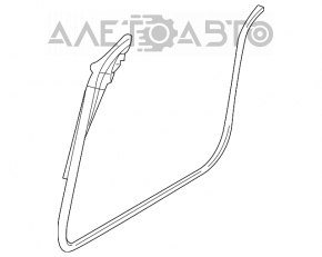 Door seal lower front right Dodge Challenger 09- second