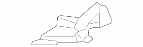 Left fender seal under the windshield of a Lexus GX470 03-09