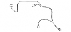 Wiring for radar distronic, signal and ambient air temperature sensor VW Passat 20-22