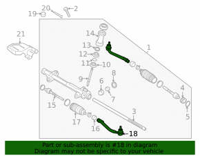 Steering tip right Hyundai Veloster 12-17
