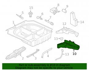 Foam plastic for VW Golf 15-19 tool bottom