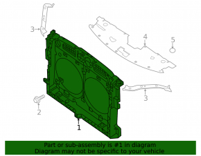 TV panel radiator Nissan Pathfinder 13-20