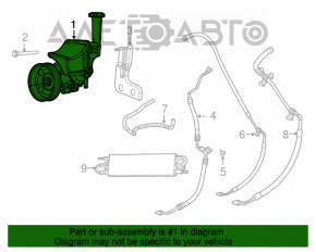 Power steering pump Dodge Challenger 09-14 electric