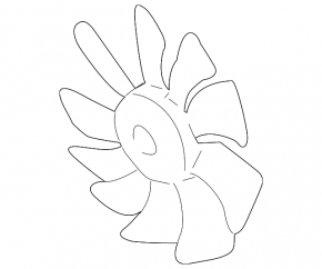 Cooling fan impeller right Subaru Forester 19-24 SK