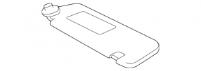 Left visor Lexus ES350 07-12 gray
