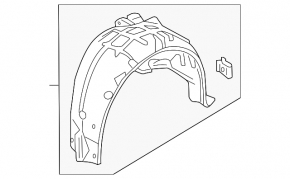 Rear right mudguard Honda Insight 19-22